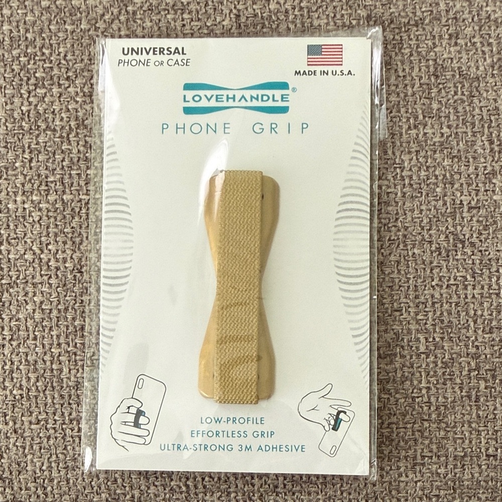LoveHandle Gold Phone Grip